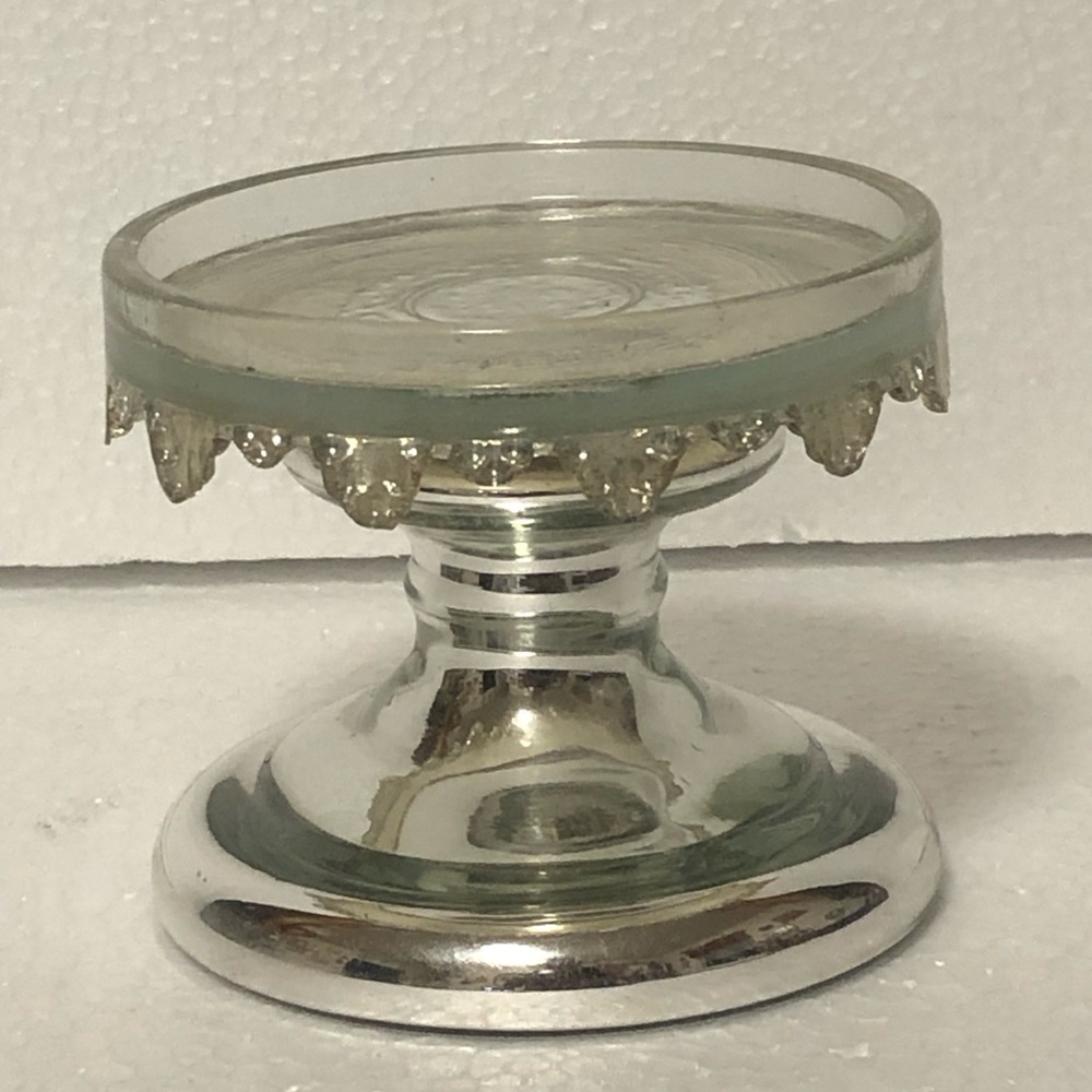 J/H PR Chrome Yankee Candle Pillar Candle Holder